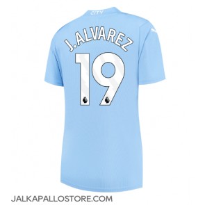 Manchester City Julian Alvarez #19 Kotipaita Naisten 2023-24 Lyhythihainen